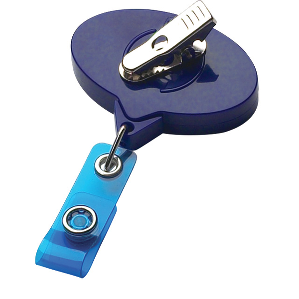 Jumbo Oval Retractable Badgeholder, Alligator Clip