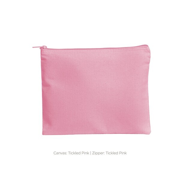 Dollface Color Cotton Canvas Cosmetic Bag