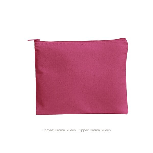 Dollface Color Cotton Canvas Cosmetic Bag