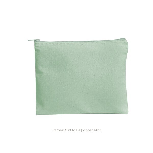 Dollface Color Cotton Canvas Cosmetic Bag