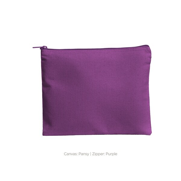 Dollface Color Cotton Canvas Cosmetic Bag