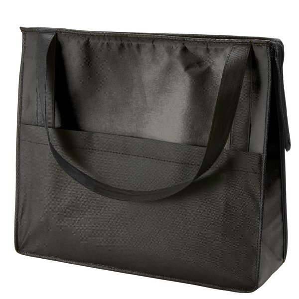 Prescott Two-Tone Non-Woven Zipper Tote