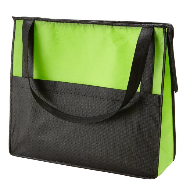 Prescott Two-Tone Non-Woven Zipper Tote