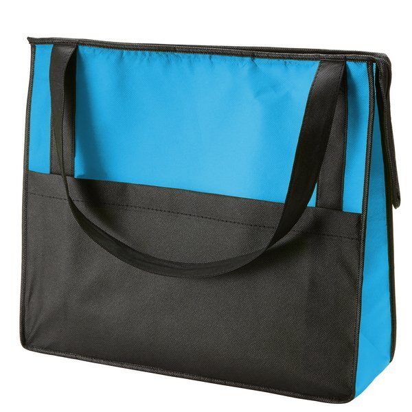 Prescott Two-Tone Non-Woven Zipper Tote