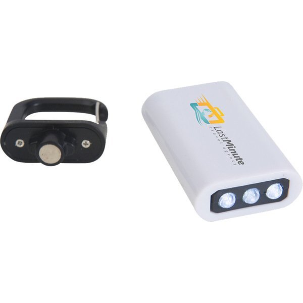 Clip On Pull-Apart 3 LED Flashlight