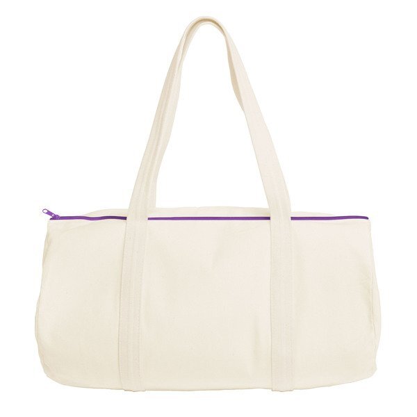 Darling Cotton Canvas Duffel Bag, 19"