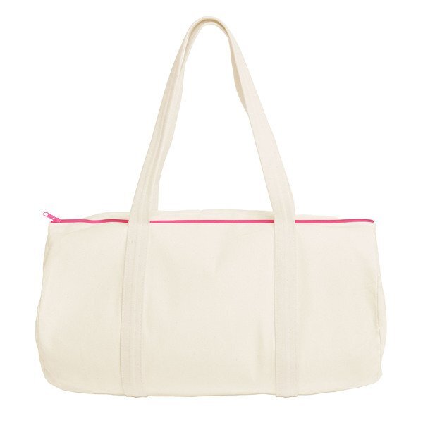 Darling Cotton Canvas Duffel Bag, 19"