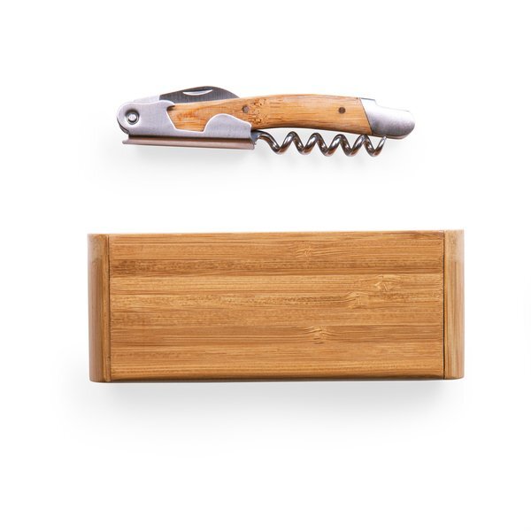 Élan-Cabana Bamboo Corkscrew w/ Case