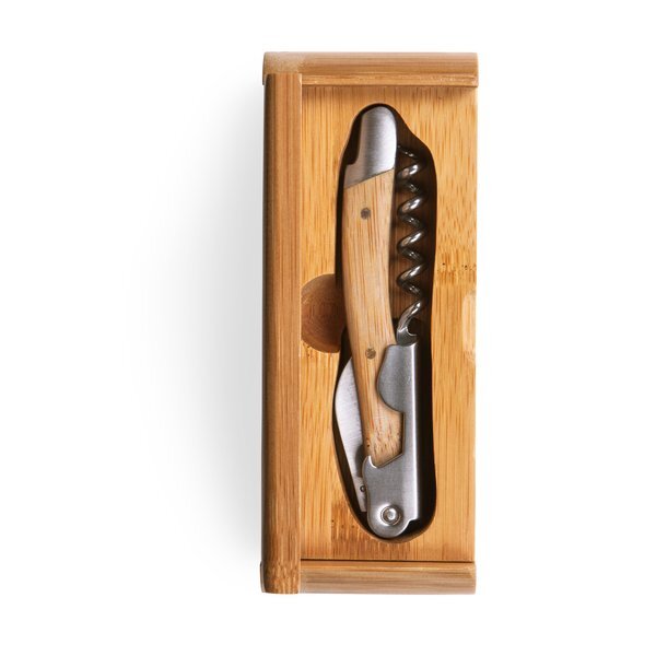 Élan-Cabana Bamboo Corkscrew w/ Case
