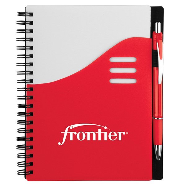 Color Wave Notebook & Pen Set, 5-1/2" x 7"