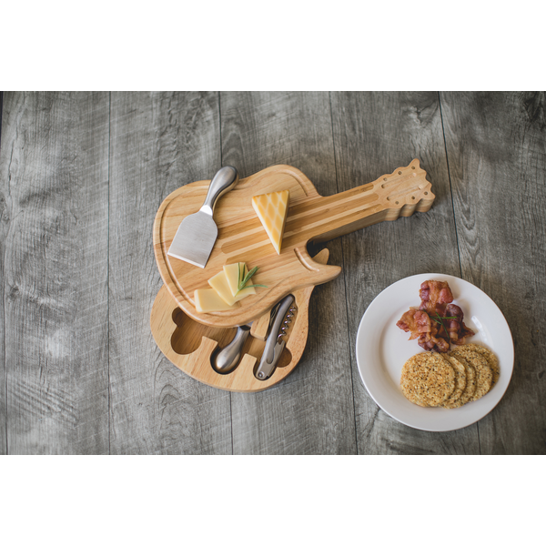 Guitar Cheese Board Set