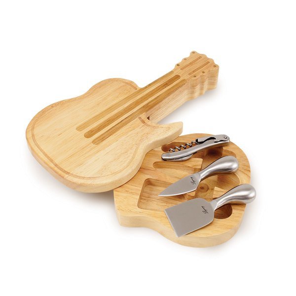 Guitar Cheese Board Set