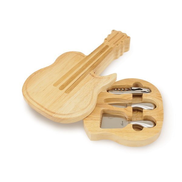Guitar Cheese Board Set