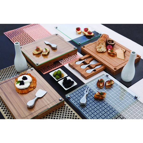Concerto Glass Top Cutting Board Set