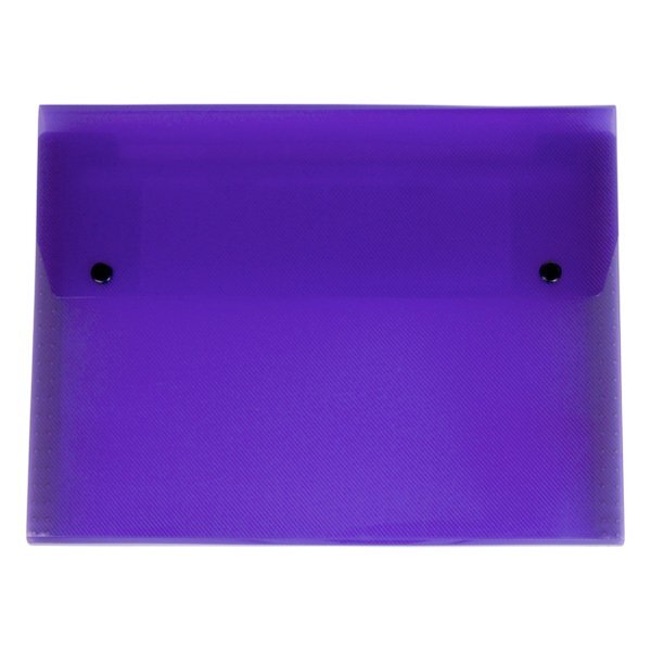 Six Pocket Poly File with Snap Closure