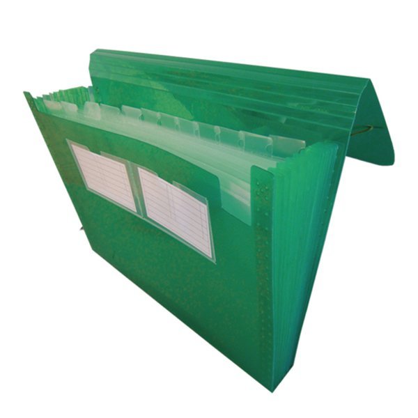 Thirteen Pocket Poly File with Elastic Closure