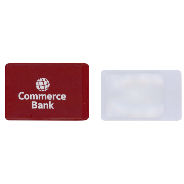Credit Card Magnifier in a Vinyl Case