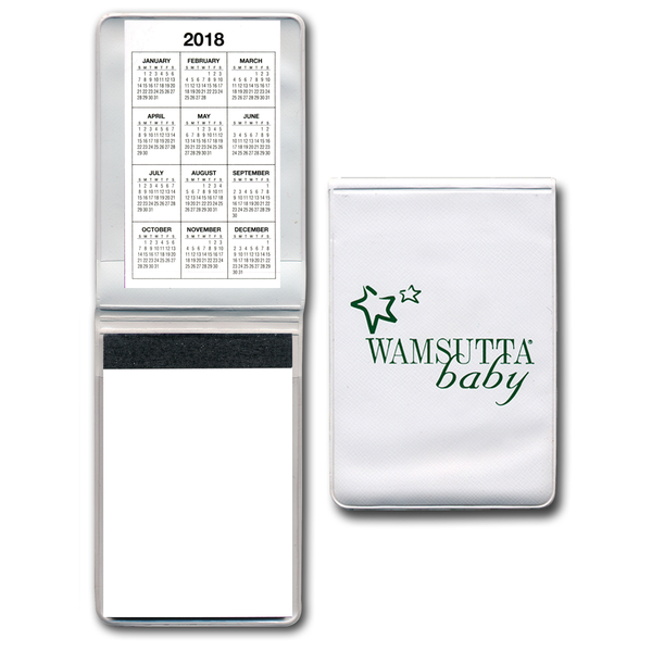 Vinyl Memo Book w/ 2-Year Calendar, 30 Pages, 3" x 4-1/2"