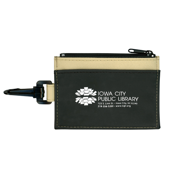 ID Clip with Secure Zip Pocket