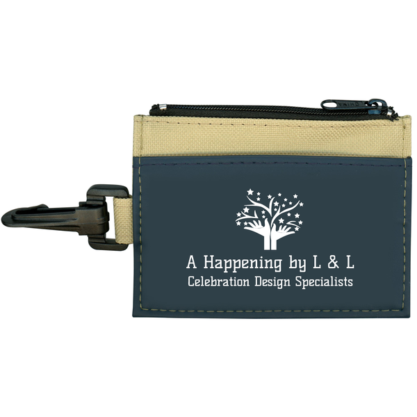 ID Clip with Secure Zip Pocket