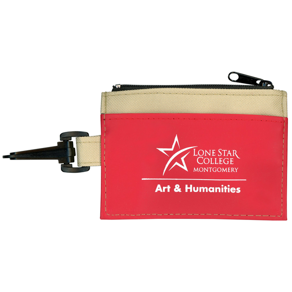 ID Clip with Secure Zip Pocket