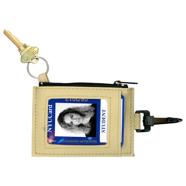 ID Clip with Secure Zip Pocket