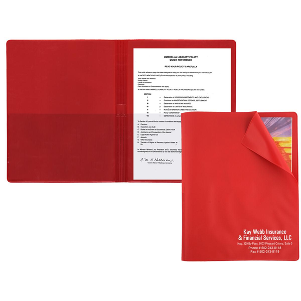 Flexible Vinyl Presentation Folder