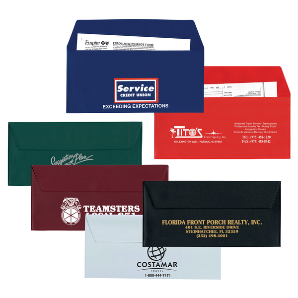 Envelope Shape Vinyl Document Pouch