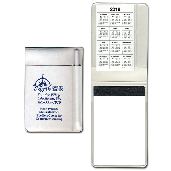 Flip-It Note Jotter with Pen & Calendar