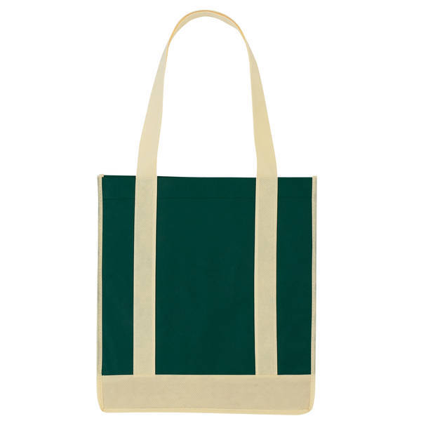 Two Tone Non-Woven  Shopper Tote