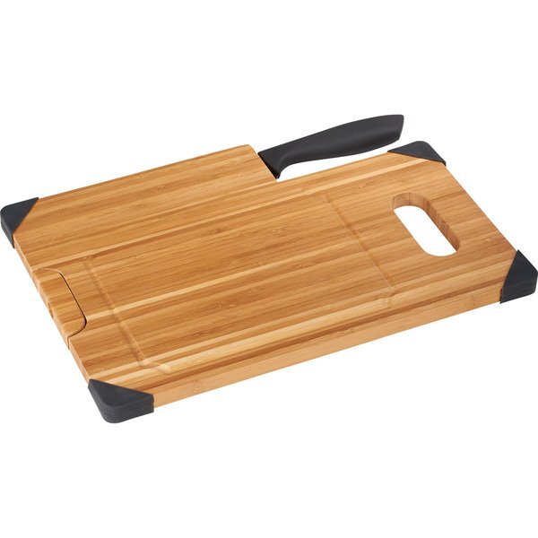 Bamboo Cutting Board w/ Knife