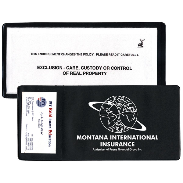 Vinyl Policy Holder Document Sleeve