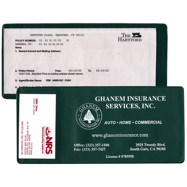 Vinyl Policy Holder Document Sleeve