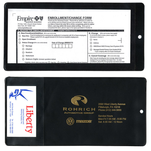 Large Vinyl Policy Holder Document Sleeve