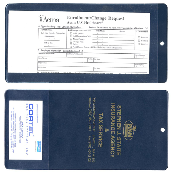 Large Vinyl Policy Holder Document Sleeve