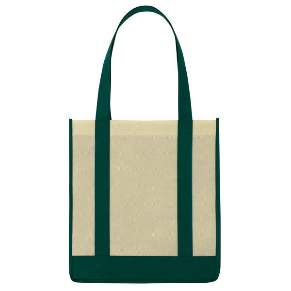 Two Tone Non-Woven  Shopper Tote