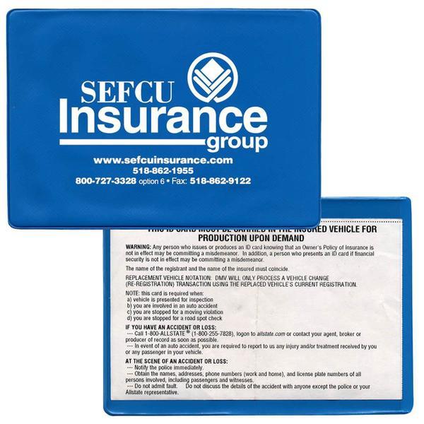 Vinyl Insurance and Registration Holder
