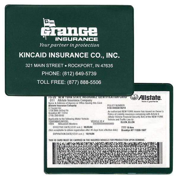 Vinyl Insurance and Registration Holder