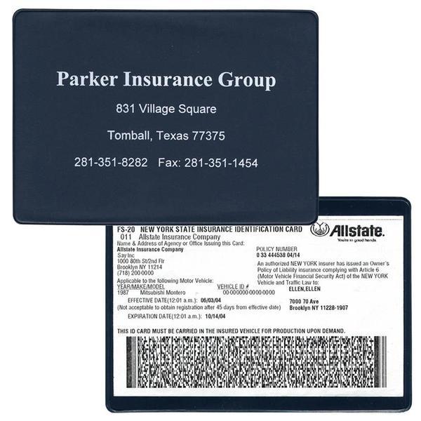 Vinyl Insurance and Registration Holder