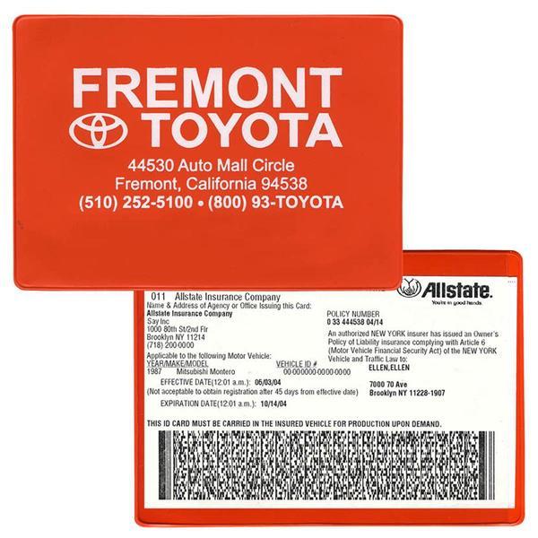 Vinyl Insurance and Registration Holder