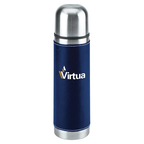 Leatherette Vacuum Bottle, 16oz.