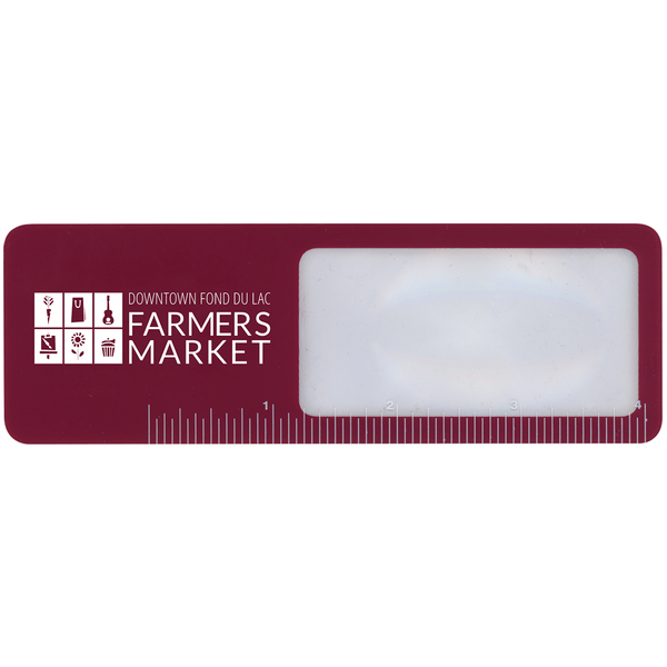 Page Mark Bookmark Magnifier w/ 4" Ruler
