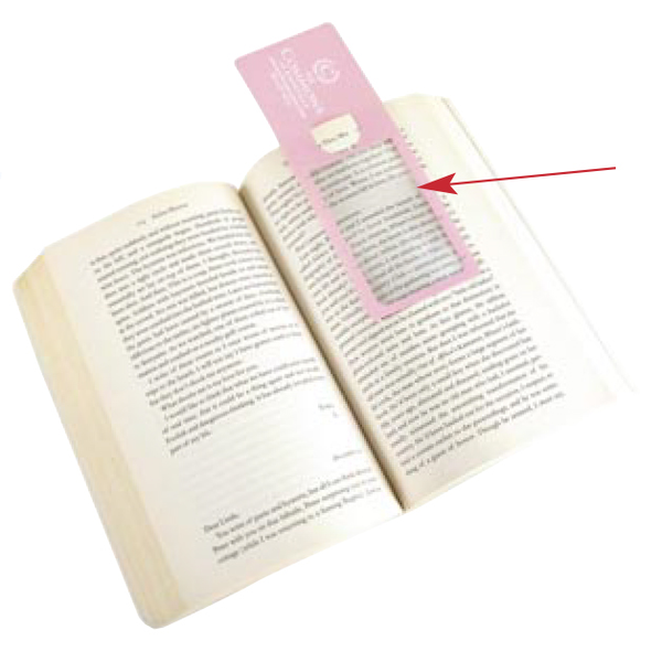 Readers Mark Bookmark Magnifier w/ 5" Ruler