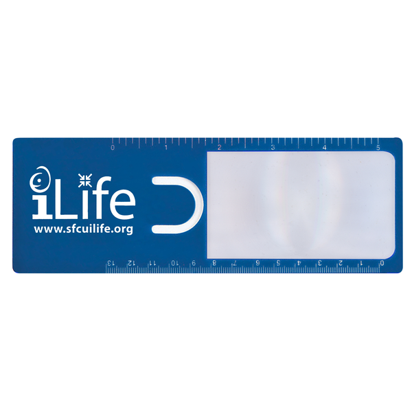 Readers Mark Bookmark Magnifier w/ 5" Ruler