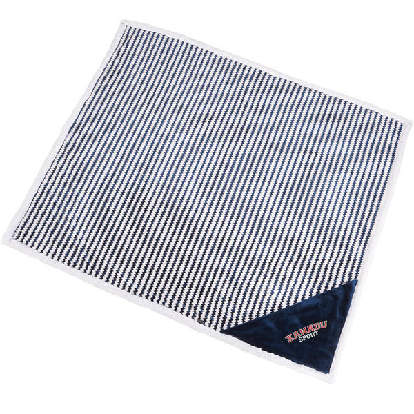 Field & Co.® Chevron Striped Sherpa Blanket, 50" x 60"