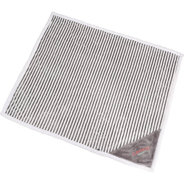 Field & Co.® Chevron Striped Sherpa Blanket, 50" x 60"