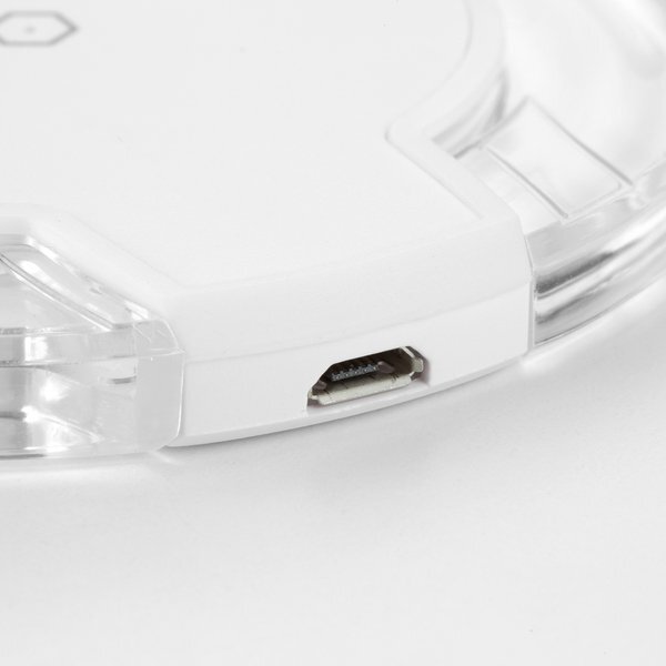 Ultra-Slim UFO Crystal Wireless Charging Transmitter w/ LED Light