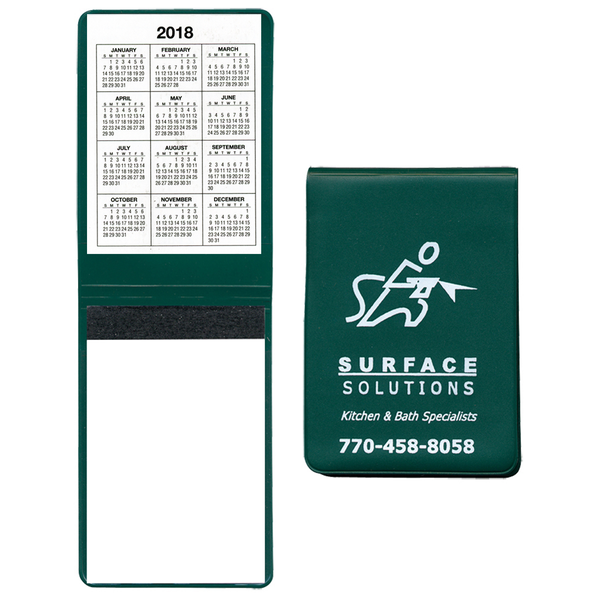 Vinyl Memo Book w/ 2-Year Calendar, 100 Pages, 3" x 4-1/2"