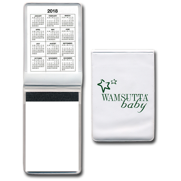 Vinyl Memo Book w/ 2-Year Calendar, 100 Pages, 3" x 4-1/2"