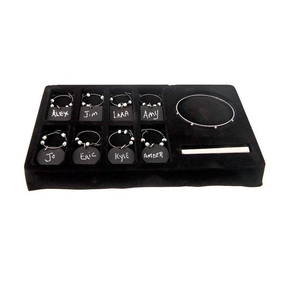 Chalkboard Wine Charm Set